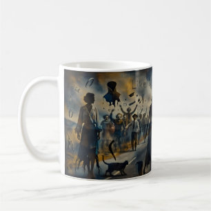 Rolling Stone Lost Highway Surreal Art MokRolling Koffiemok