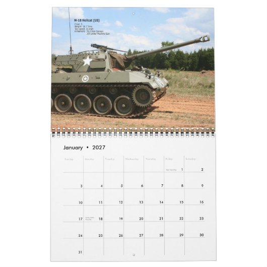 Rolling Thunder 2015 Kalender (Jan 2027)