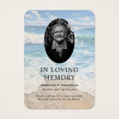 Rolling Waves Beach Cartes photos de prière commém (Devant)