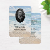 Rolling Waves Beach Cartes photos de prière commém (Bureau)