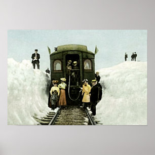Rollins Pass, Colorado Train Deep Snow Poster