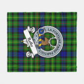 Rollo Clan Badge Tartan Pset Fleece Deken (Voorkant (Horizontaal))