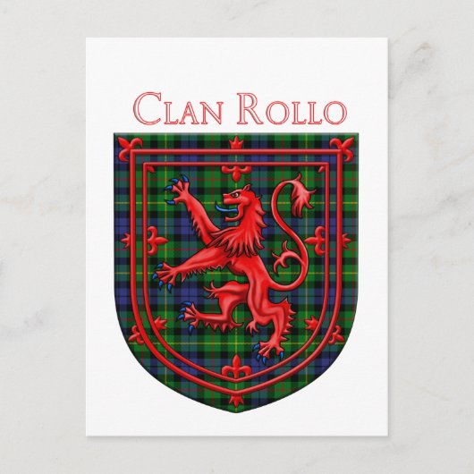 Rollo Tartan Scottish Pset Lion Rampant Briefkaart (Voorkant)