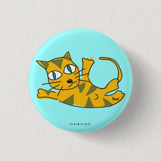 Rollover Cat Button (Voorkant)