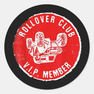 Rollover Club UTV SXS Funny Side by Side Offroad R Ronde Sticker
