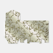 Rollover olijfbladeren bedankdoosjes (Uitgevouwen)