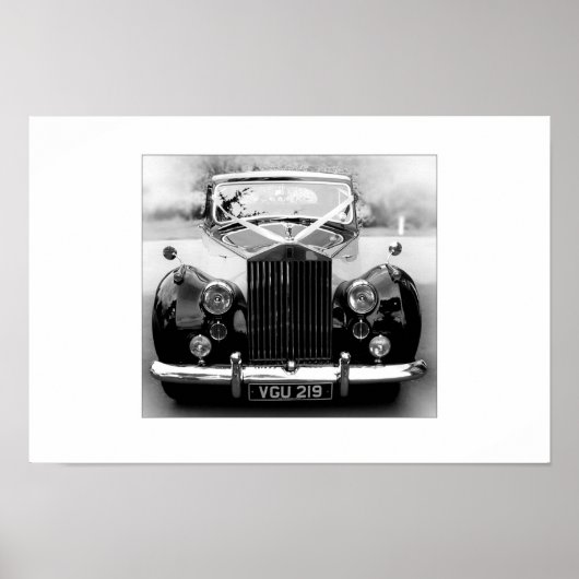 Rolls Royce Wedding Car Poster (Voorkant)