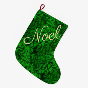 Rollwork Green Kerstmis stoppen Grote Kerstsok