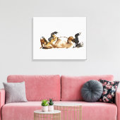 Rolpaard Canvas Afdruk (Insitu (Woonkamer))