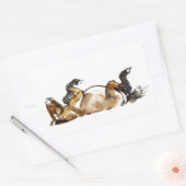 Rolpaard Rechthoekige Sticker (Envelop)