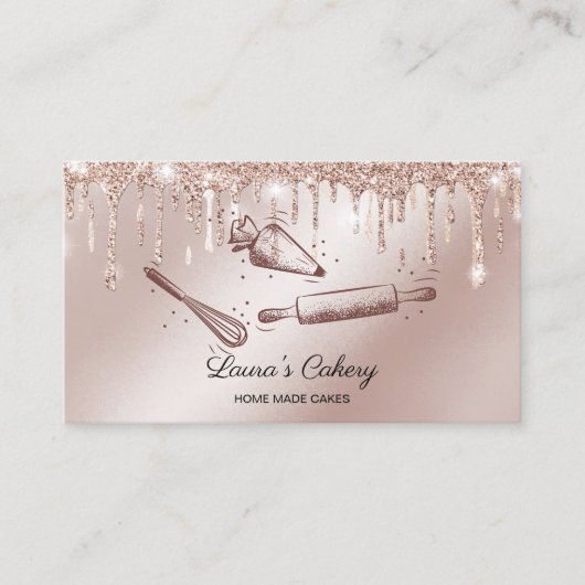 rolpen en taart bakkerij visitekaartje (Voorkant)