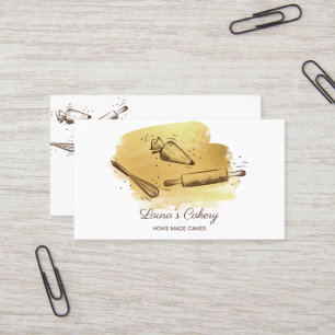 Rolpin & whiskycupcake Bakkersdrift Goud Visitekaartje