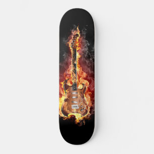 rolplank brandgitaar skateboard
