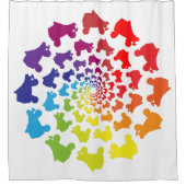 rolregenboogcirkel douchegordijn (Voorkant)