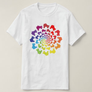 rolregenboogcirkel t-shirt