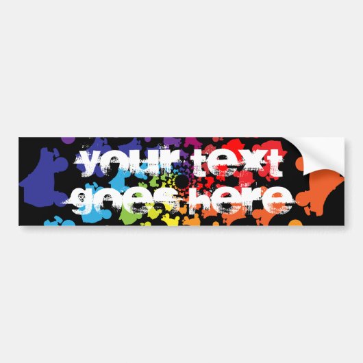 rolschaats bumpersticker (Voorkant)