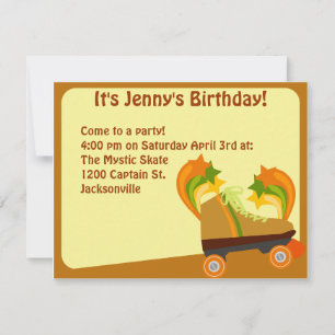 Rolschaatsen feesttijd kaart