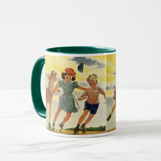 Rolschaatsen Fun Kinderen Jongens en Meisjes Mok (Voorkant links)