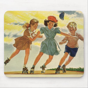  Rolschaatsen Fun Kinderen Jongens en Meisjes Muismat