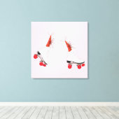 Rolschaatsen garnalen kunst aan de muur canvas afdruk (Insitu (Houten vloer))