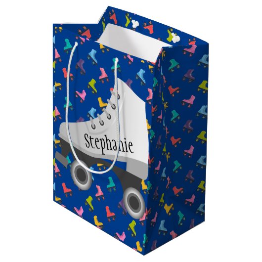 Rolschaatsen Gift Bag Medium Cadeauzakje (Achterkant Gekanteld)