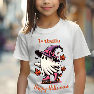 Rolschaatsen Halloween Schattige Ghost gepersonali T-shirt