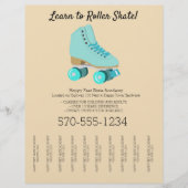 Rolschaatsen, Schaatsen lessen, Roller Derby Custo Flyer (Voorkant)