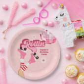 Rolschaatsen Verjaardagsfeest Ronde papieren Borde Papieren Bordje (Feest)