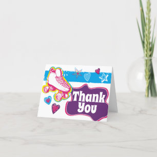 Rolschaatsen verjaardagsfeestje dank u notities