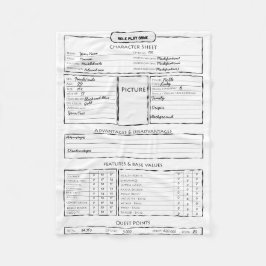 Rolspelspellenvel Fleece Deken