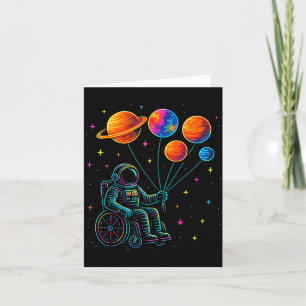 Rolstoel Astronaut Motivatie Kinderen Ruimte Bedankkaart