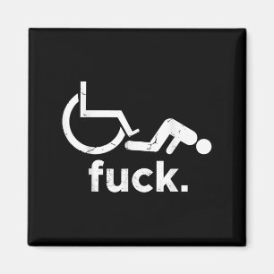 Rolstoel Humor Handicap Funny Meme - Rolstoel Magneet