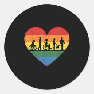Rolstoel, Quadriplegisch, Paraplegisch, Handicap, Ronde Sticker