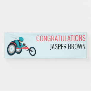 Rolstoel racen spandoek