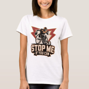 Rolstoel Voetbalspeler Gehandicapt Handicap Handi T-shirt