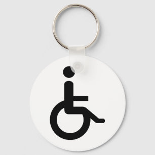 rolstoelgebruiker sleutelhanger
