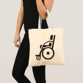 Rolstoelpictogram Canvas tas (Voorkant (product))