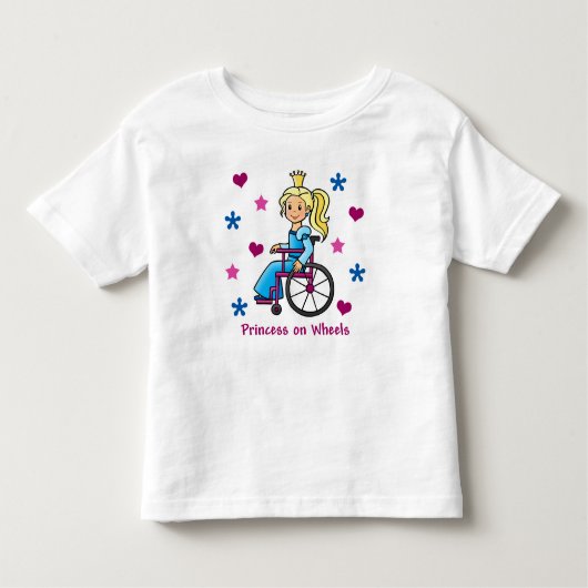 Rolstoelprinses Kinder Shirts (Voorkant)