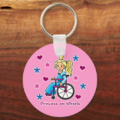 Rolstoelprinses Sleutelhanger (Voorkant)