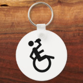 rolstoelrolstoel sleutelhanger (Voorkant)