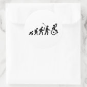 Rolstoelrugby Ronde Sticker (Tas)