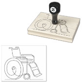 rolstoelstructuur 	rubberstempel (Gestempeld)