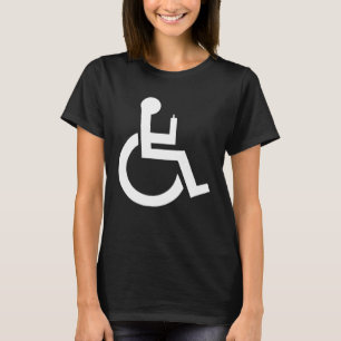 Rolstoelsymbool Disability Humor T-shirt