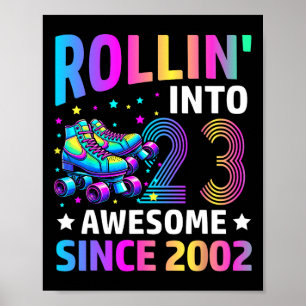 Rolt 23 Jaar Wordt Skatet 23e Verjaardag Gif Poster