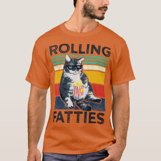 rolvetweefsel kattenachtige katten mannen t-shirt