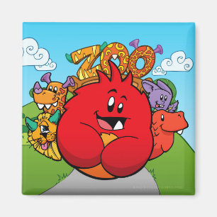Roly-Poly Monster "Zoo" Magnet Magneet