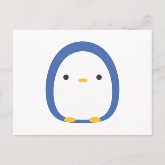 Roly Poly Penguin Briefkaart (Voorkant)