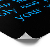 Rom 12:1 Mooie regenboogkleurige mousserende regen Poster (Hoek)