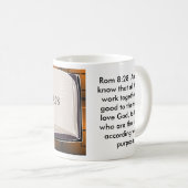 Rom 8:28 en we weten dat alles... koffiemok (Voorkant rechts)