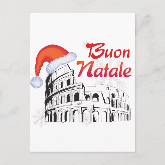 Roma Buon Natale Feestdagenkaart (Voorkant)